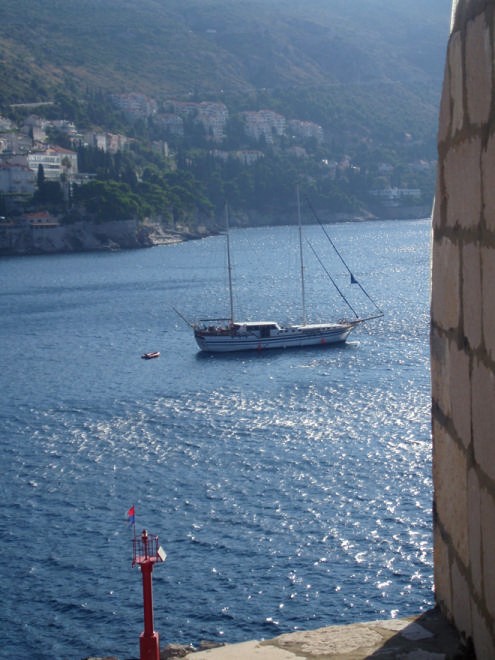 14.  Gulet at anchor in Dubrovnik © Charter World http://www.charterworld.com.au